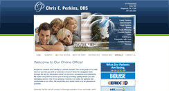 Desktop Screenshot of chriseperkinsdds.com